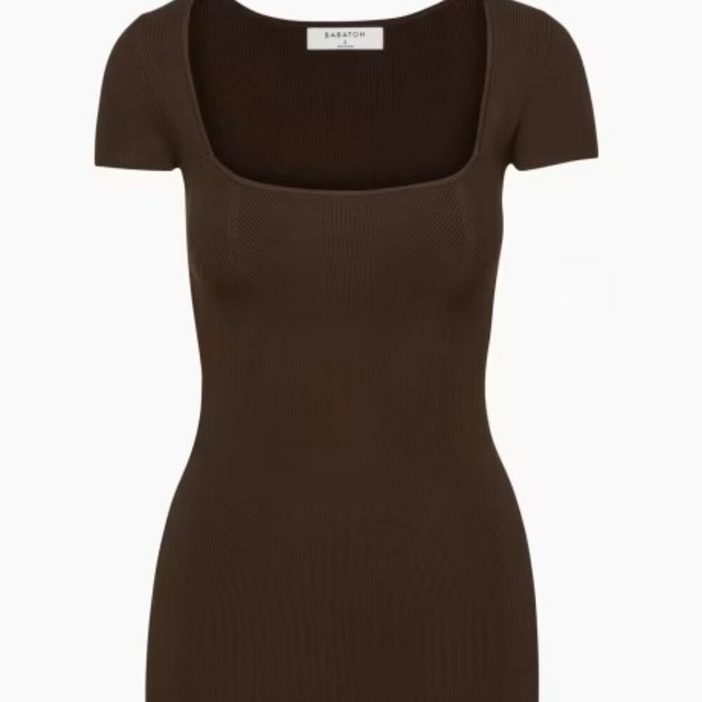 Babaton Emerge Dress in Coffee Bean